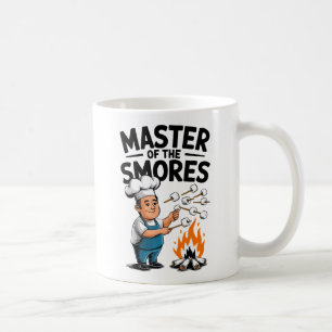 Meester van de S'mores Funny Campfire Design Koffiemok