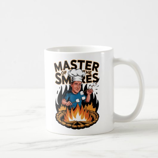 Meester Van De S'Mores Kampvuur Koken Ontwerp Koffiemok (Rechts)