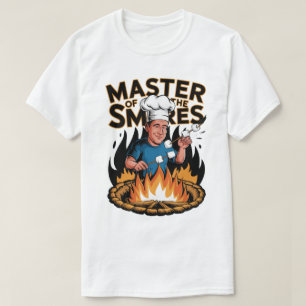 Meester Van De S'Mores Kampvuur Koken Ontwerp T-shirt