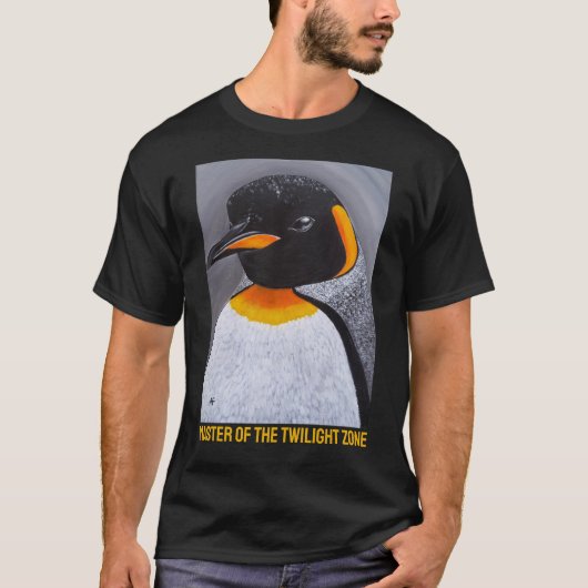 Meester van de Twilight Zone Schilderij van Alfred T-shirt (Voorkant)