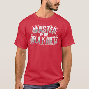 Meester van de vertragingskunst grappige gamer vri t-shirt