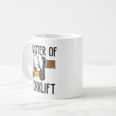 Meester van de vorkheftruck koffiemok (Voorkant links)