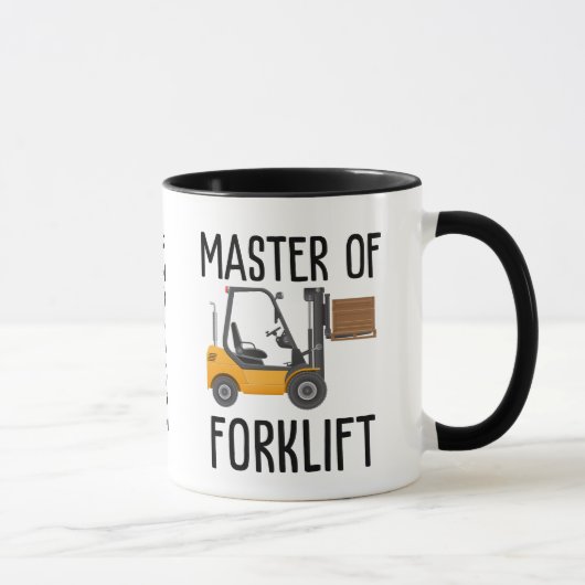 Meester van de vorkheftruck mok (Rechts)