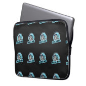 Meester van de weg en reel laptop sleeve (Voorkant Links)