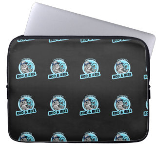Meester van de weg en reel laptop sleeve