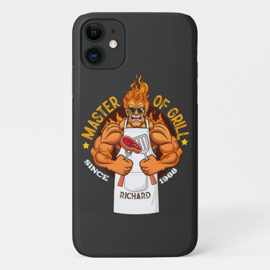 Meester van Grill Fathers Day Gift BBQ Chef Dad Case-Mate iPhone Case (Achterkant)