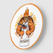 Meester van Grill Fathers Day Gift BBQ Chef Dad Grote Klok (Hoek)