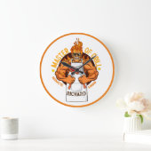 Meester van Grill Fathers Day Gift BBQ Chef Dad Grote Klok (Huis)