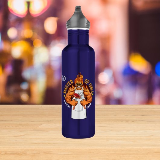 Meester van Grill Fathers Day Gift BBQ Chef Dad Waterfles