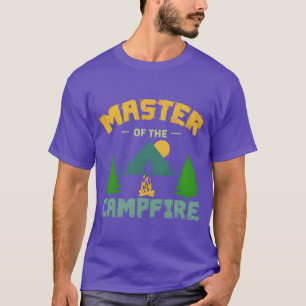 Meester van het kampvuur Camping Kampeerder Cadeau T-shirt