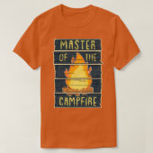 Meester van het kampvuur Grappige  Camping Gift T-shirt (Design voorkant)