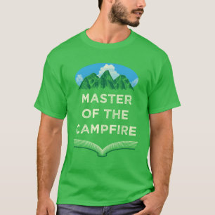 Meester van het kampvuur Kamperende papa Kampeerde T-shirt