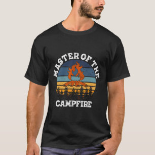 Meester van het kampvuur Mannen Vrouwen Camping Gr T-shirt