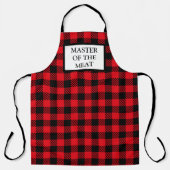 Meester van het vlees Buffalo Plaid Schort (Voorkant)