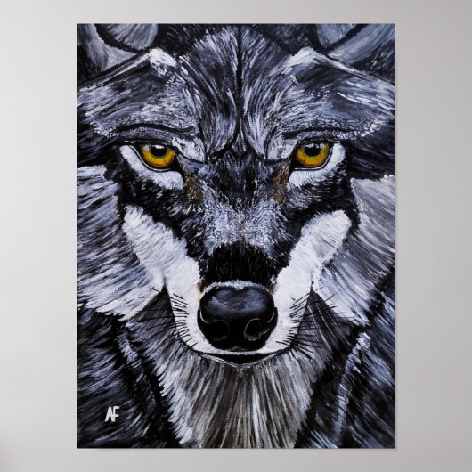 Meester van het wilde schilderij van Alfred Fox Poster (Voorkant)