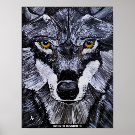 Meester van het wilde schilderij van Alfred Fox Poster (Voorkant)