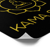 Meester van Kama Sutra Make Love Not War Yin Yang  Poster (Hoek)
