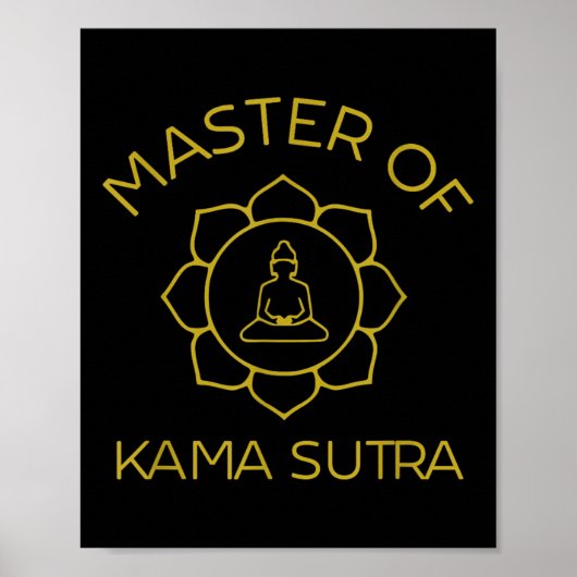 Meester van Kama Sutra Make Love Not War Yin Yang  Poster (Voorkant)