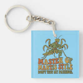 Meester van Mantis Style Karate Insect Grappig Mar Sleutelhanger