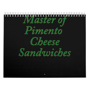 Meester van Pimento Cheese Sandwiches Funny Golf Kalender