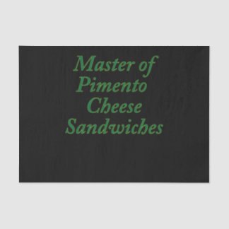 Meester van Pimento Cheese Sandwiches Funny Golf Tissuepapier