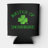 Meester van Shenanigans Funny St. Patrick's Day Blikjeskoeler (Voorkant)