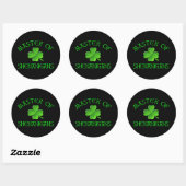 Meester van Shenanigans Funny St. Patrick's Day Ronde Sticker (Vel)