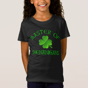Meester van Shenanigans Funny St. Patrick's Day T-shirt