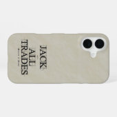 Meester van vele beroepen - iPhone 16 hoesje (Achterkant horizontaal)