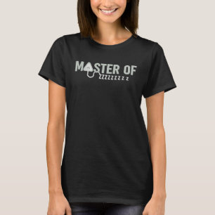 Meester van Zzzzz Anesthesioloog Anesthesie T-shirt
