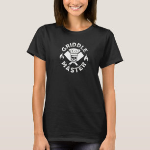 Meester voor Mannen Skull Chef met spatulas T-shirt
