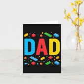 Meesterbouwer bouwstenen Familie vader Kaart (Gele Bloem)