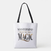 Meesterbrein achter de magie tote bag (Achterkant)