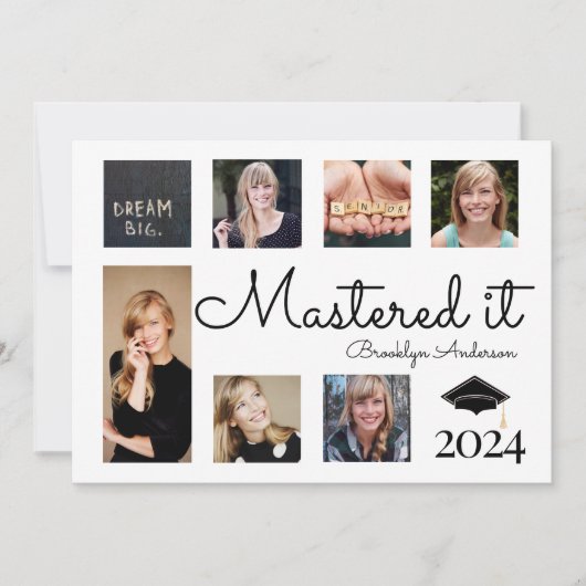 Meestered IT fotocollage Afstuderen Kaart (Voorkant)