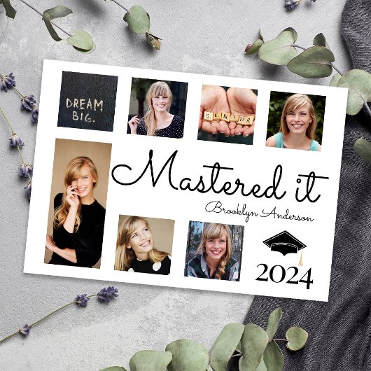 Meestered IT fotocollage Afstuderen Kaart