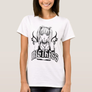 Meesteres Gothic Rock Girl Esthetische Punk Rocker T-shirt
