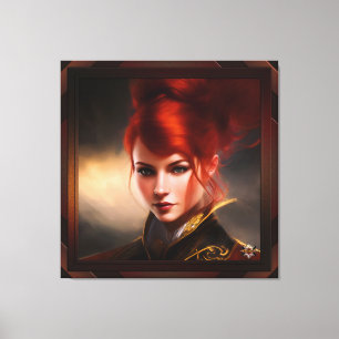 Meesteres van de Wind AI Concept Art van Xzendor7 Canvas Afdruk