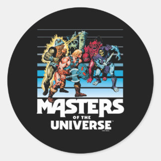 Meesters van het universum vervagen ronde sticker