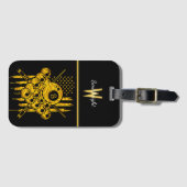 Meesterschap groeit door tijd en praktijk bagagelabel (Voorkant (horizontaal))