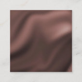 Meesterschilder & Bruin Geel Checkerboard patroon Vierkante Visitekaartje (Achterkant)