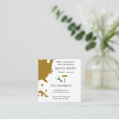 Meesterschilder & Groen Schaakbordpatroon Vierkante Visitekaartje (Staand voorkant)