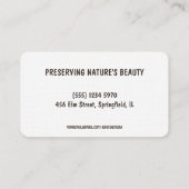 meestertaxidermist visitekaartje (Achterkant)