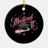 Meesterwerk Afgestudeerd Master MBA Afstuderen Keramisch Ornament (Voorkant)