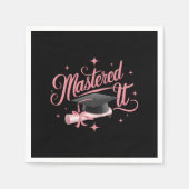 Meesterwerk Afgestudeerd Master MBA Afstuderen Servet (Voorkant)
