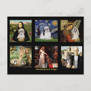 Meesterwerk Composite-Shih Tzus Briefkaart