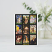 Meesterwerk Golden Retrievers Briefkaart (Staand voorkant)
