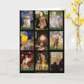 Meesterwerk Golden Retrievers Kaart (Gele Bloem)