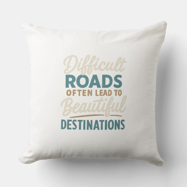 Meesterwerk in uitvoering – Motivatie Quote Kussen (Voorkant)