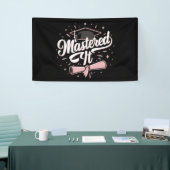 Meesterwerk Masterdiploma Afgestudeerd MBA Afstude Spandoek (Beurs)