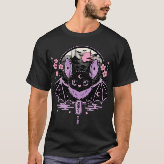 Meesterwerk Pastel Goth Vleermuis T-Shirt Ontwerp